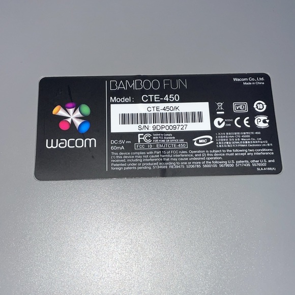 WACOM bamboo fun drawing tablet with mouse CTE-450 usb connection windows draw - Picture 6 of 9